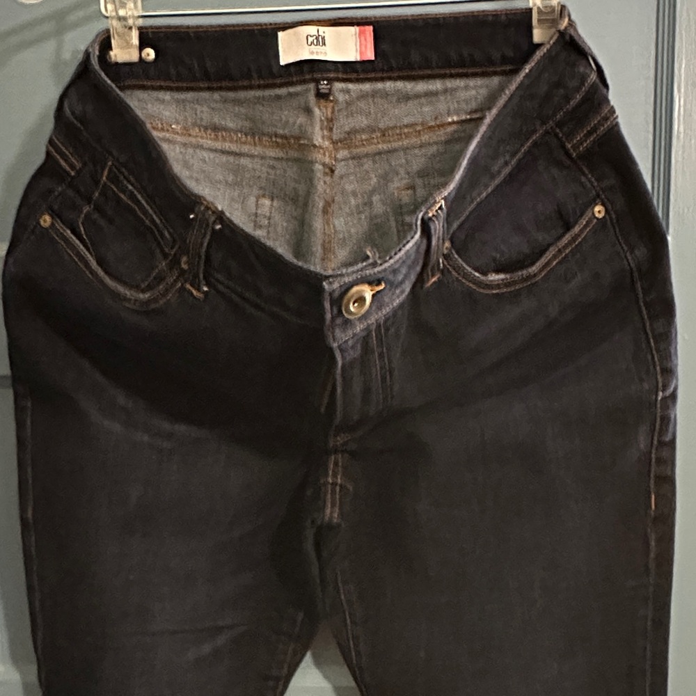 CAbi Women's Dark Blue High Rise Jeans